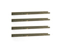 Pack of 4 floating shelves in green pine wood, 100x7cm - Meublori