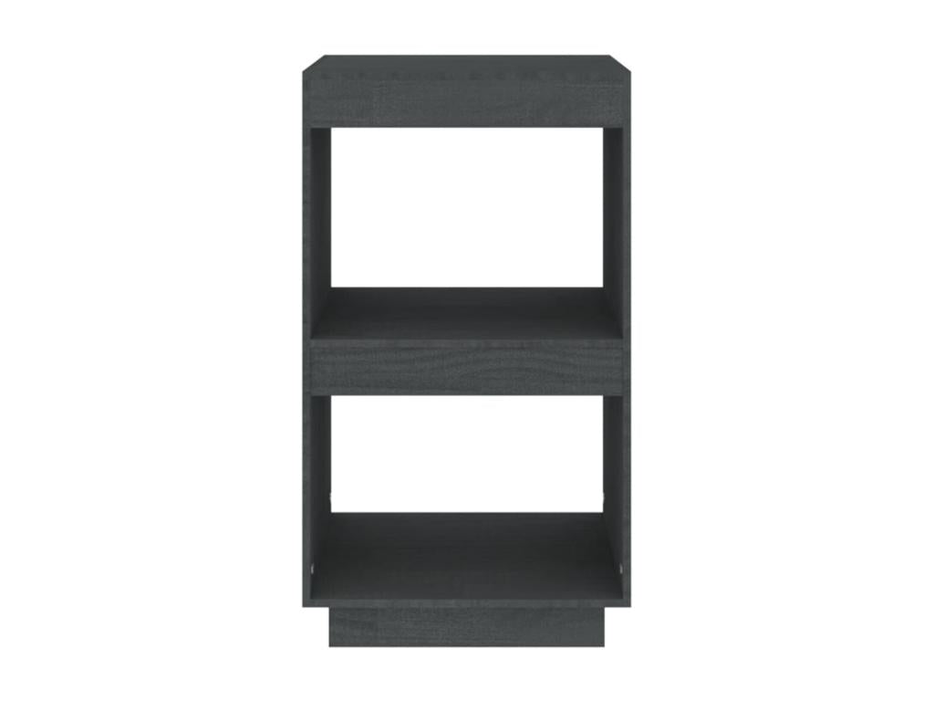 Grey bookcase, 40x35x71 cm, solid pine wood