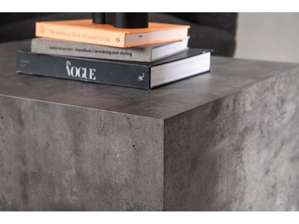 Meublori coffee table 60x80x40cm dark grey.