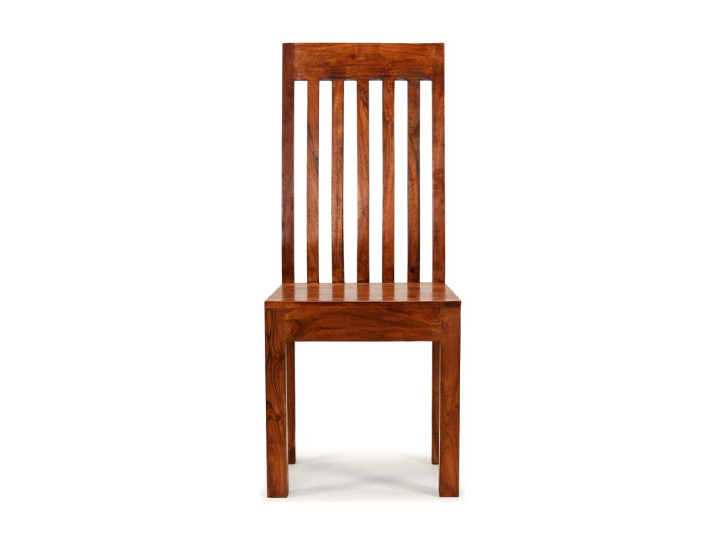 Set of 6 modern solid wood dining chairs