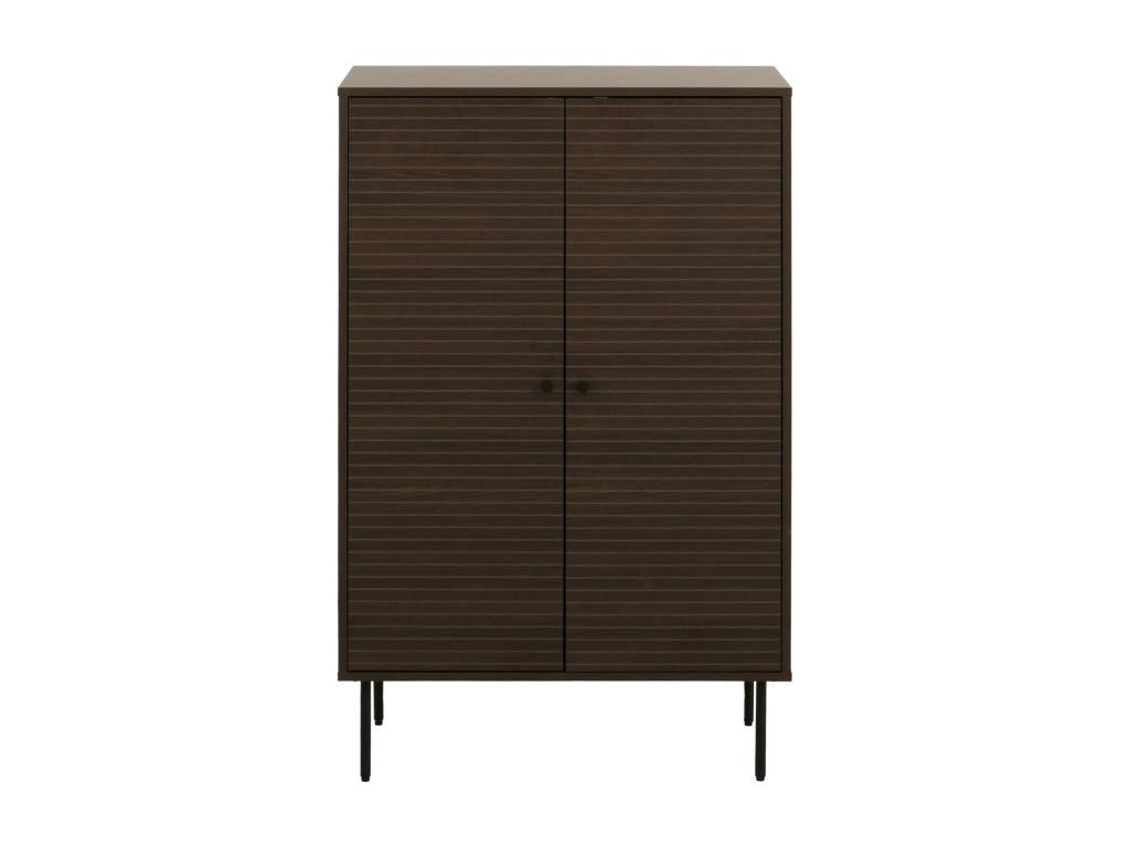 Meublori-N78 dark brown tall sideboard