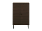 Meublori-N78 dark brown tall sideboard
