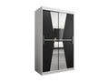 Maroko Sliding Door Wardrobe 200/120/62 2 Doors White/Black