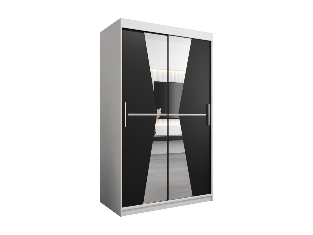 Maroko Sliding Door Wardrobe 200/120/62 2 Doors White/Black