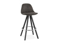Meublori Scandinavian Bar Stool 87cm Grey / Black
