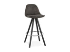 Meublori Scandinavian Bar Stool 87cm Grey / Black
