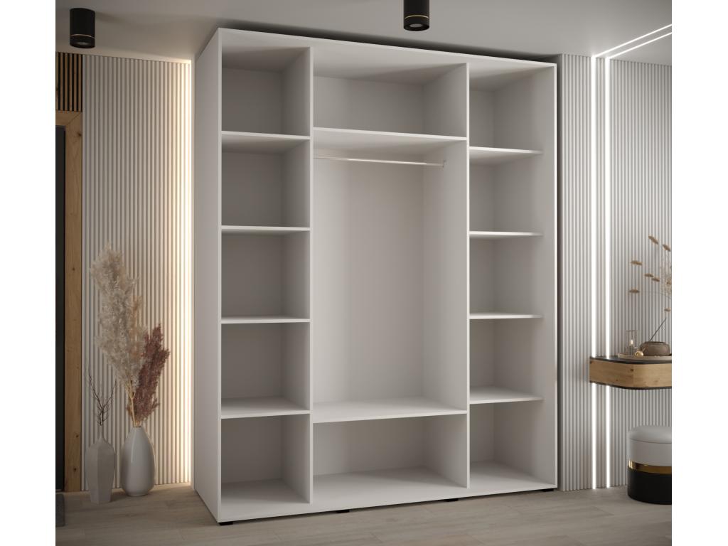 Meublori 10 Sliding Door Wardrobe 235.2/190/60 3 Doors