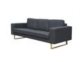 3-seater sofa in dark grey fabric