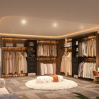 Rackcog 120'' Adjustable Closet Organizer with Drawers, Closet System with DIY Shelves for Reach-in and Walk-in Closet
