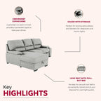 Affordable Convertible Sofa Bed - Space-Saving Furniture for Small Spaces