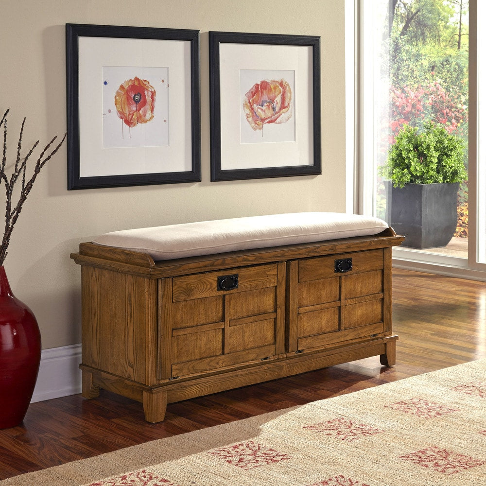The Gray Barn Old Stone Upholstered Storage Bench