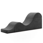 Avana Kami Convertible Chaise / Yoga & Massage - 2-In-1 Ottoman with Concealed Fold Out Yoga Lounge Chair, Microvelvet - N/A