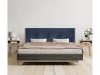 Meublori Natural Wool Headboard with Buttons 135x50cm for 120/135cm Beds - Blue