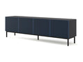 TV stand, furniture, 200x42x58 cm, black/royal blue