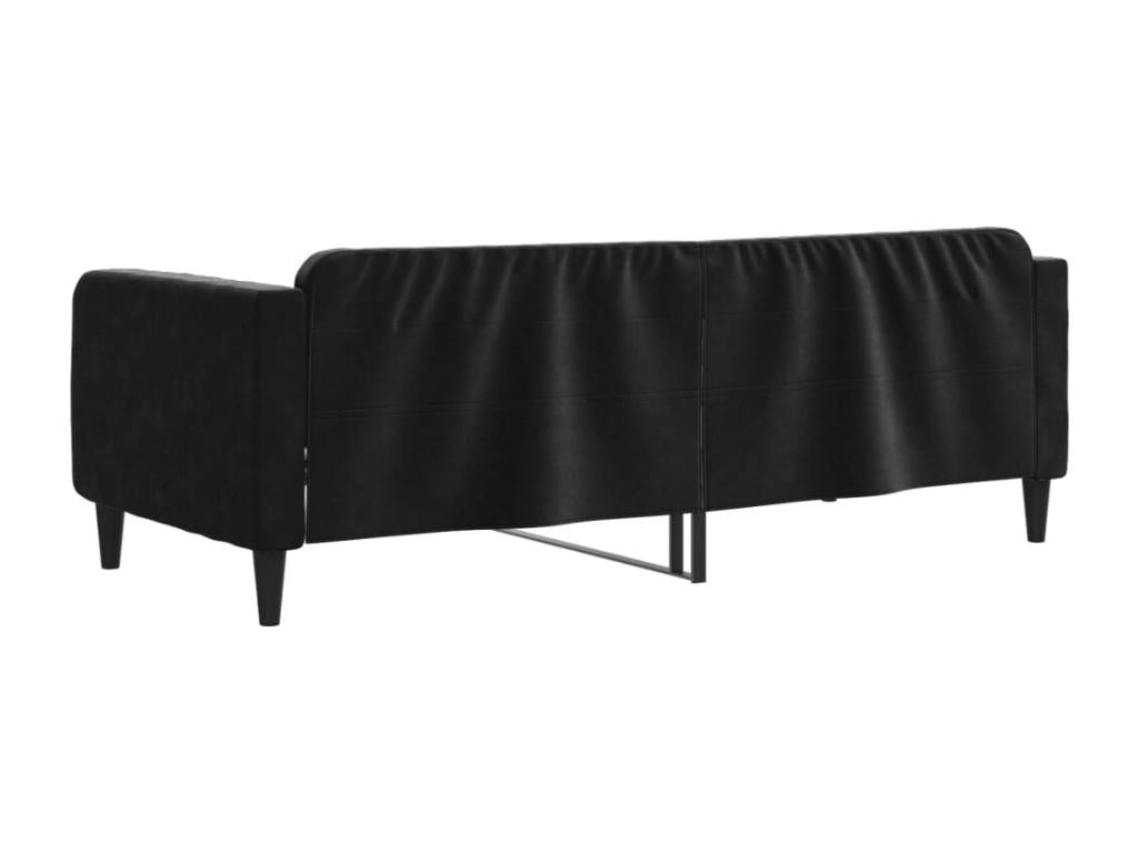 Black daybed 100x200 cm velvet