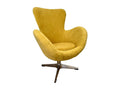 Meublori - Mustard moiré velvet armchair