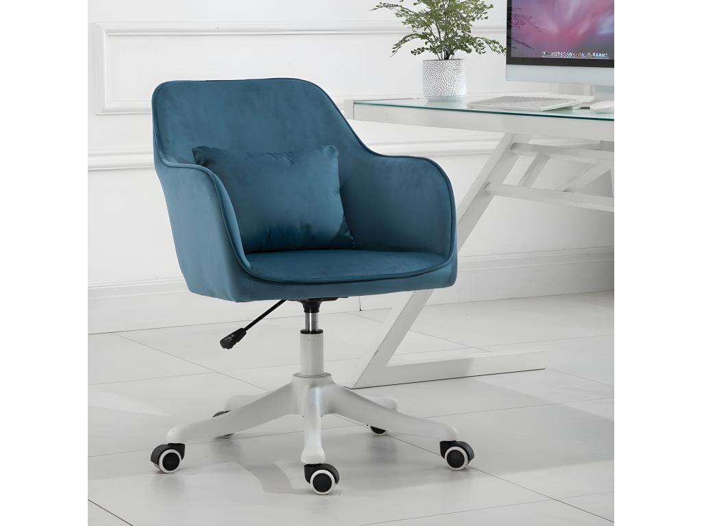 Meublori blue massaging office chair