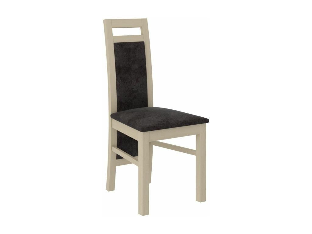 Light wood chair by Meublori and fabric by Meublori-Tissu 27120