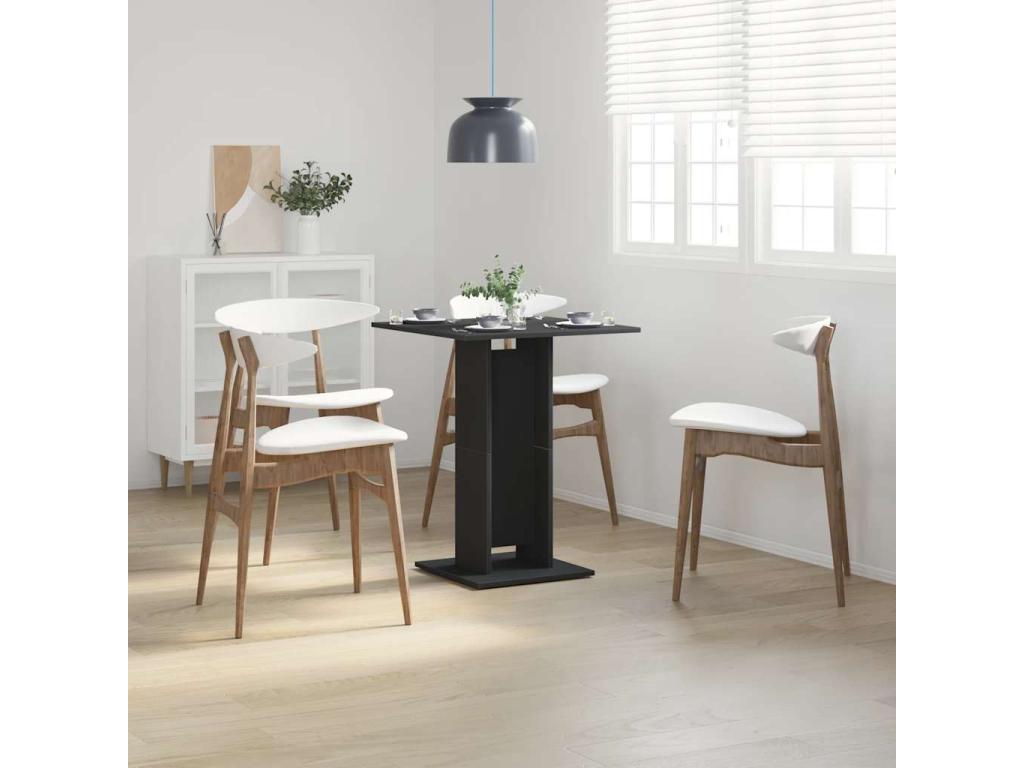 Meublori Black Table 60x60x75 cm Chipboard