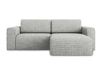 Modular right-hand corner sofa in Strukturstoff - silver - Meublori