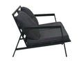 5-piece garden furniture set with cushions, dark grey aluminum, 2
