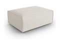 Meublori - Meublori pouf in ivory structured velvet - 100x69x40cm
