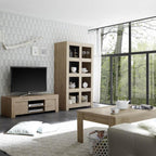 Laviecasa - Living Room Set Coffee Table TV Stand Shelf Wood Look Finish Laviecasa FJLV11926