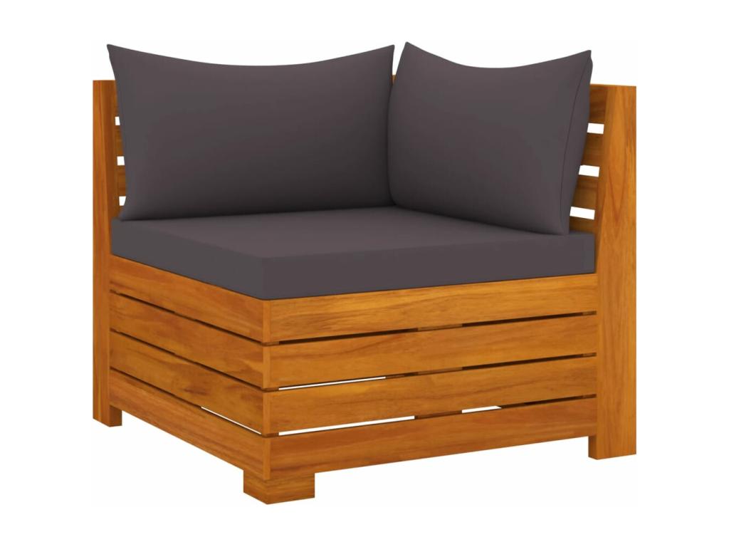 5-piece garden furniture set with cushions, solid wood furniture