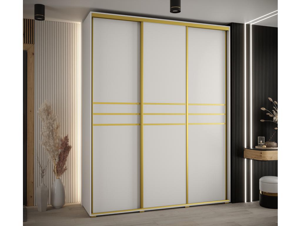 Meublori 10 Sliding Door Wardrobe 235.2/190/60 3 Doors