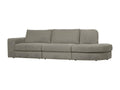 Laviecasa - 3-seater sofa in grey fabric with rounded right-hand corner CEGH37759