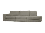 Laviecasa - 3-seater sofa in grey fabric with rounded right-hand corner CEGH37759