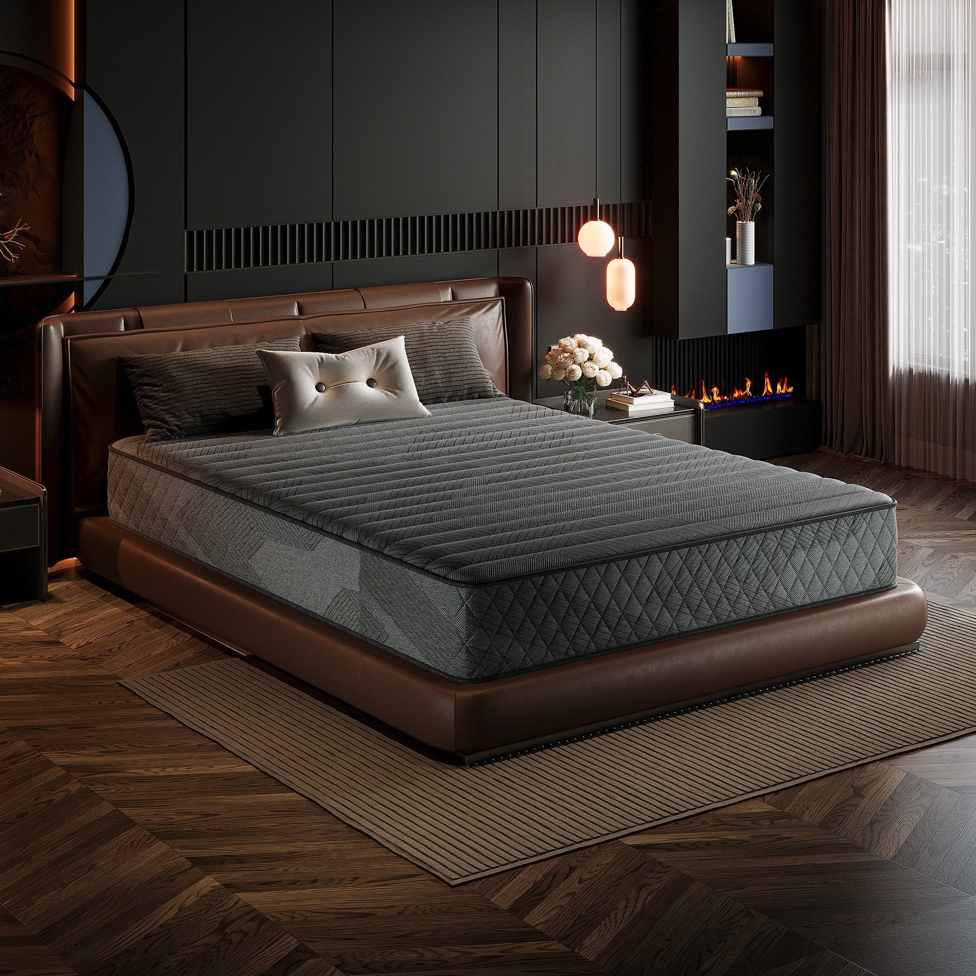 SweDrea 10 in. Medium Firm Gel-infused Memory Foam Hybrid Mattress Cooling and Breathable with CertiPUR-US, SGS and OEKO-TEX