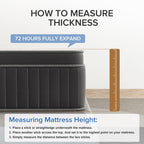 SweDrea 12in. Medium Firm Innerspring Mattress for Back Pain Relief and Cooling with CertiPUR-US, SGS and OEKO-TEX Certified