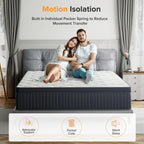 SweDrea 12in. Medium Pillow Top Gel Memory Foam Innerspring Hybrid Mattress with CertiPUR-US, SGS and OEKO-TEX Certified