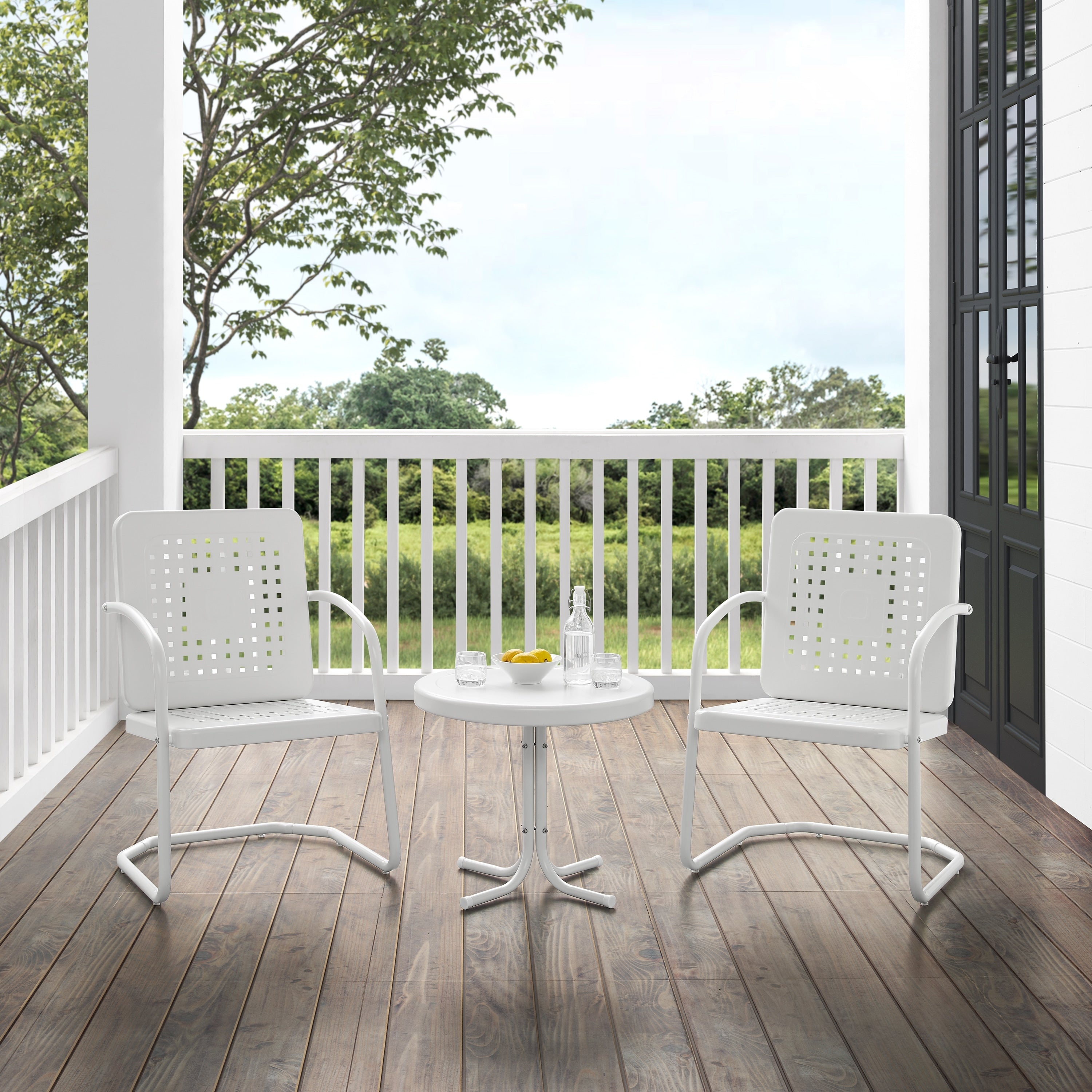 Crosley Bates 3Pc Outdoor Chair Set - 84 W x 22 D x 35 H
