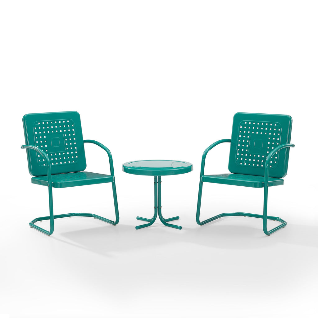 Crosley Bates 3Pc Outdoor Chair Set - 84 W x 22 D x 35 H