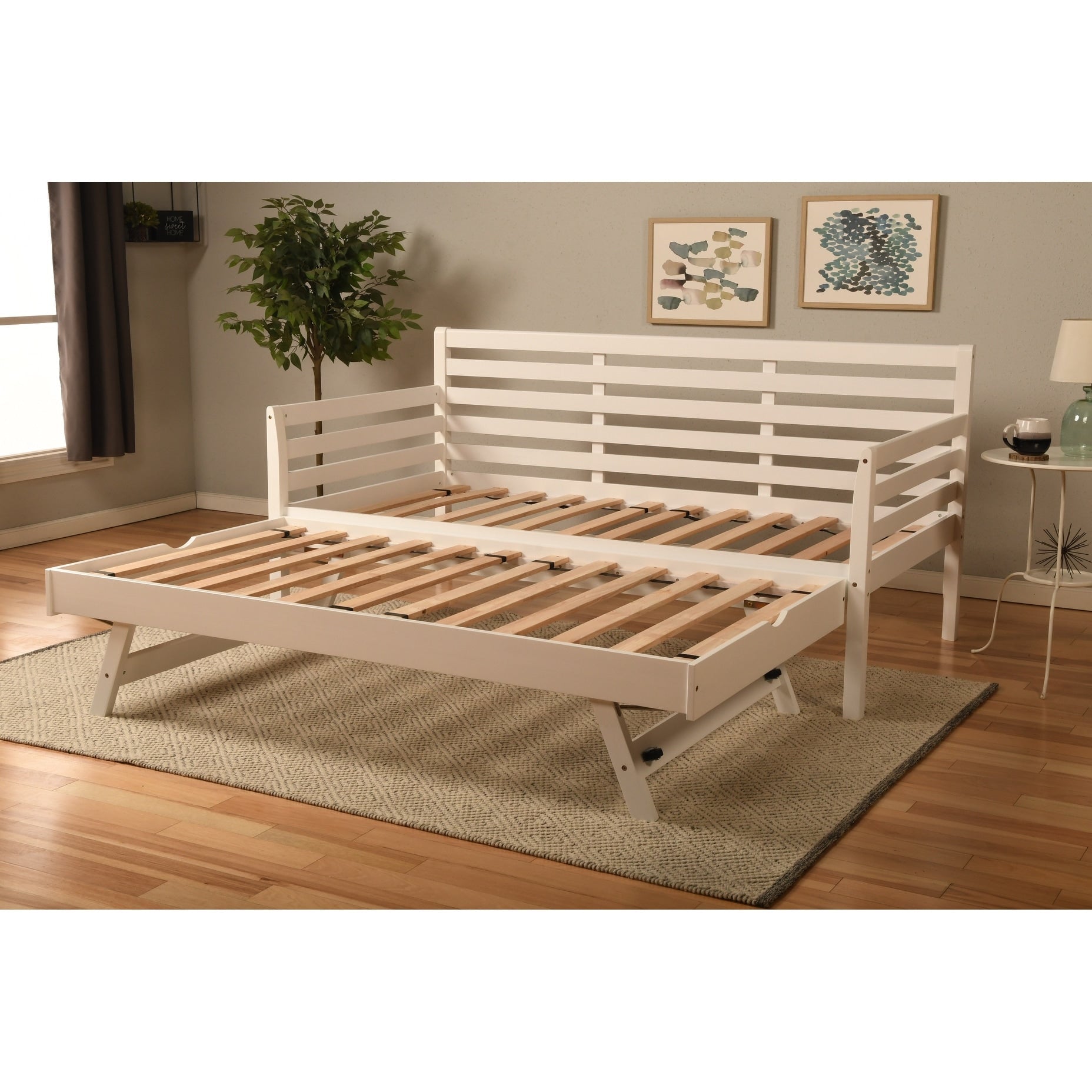 Somette Boho Daybed with Additional Pop Up Bed (Mattresses Not Included)