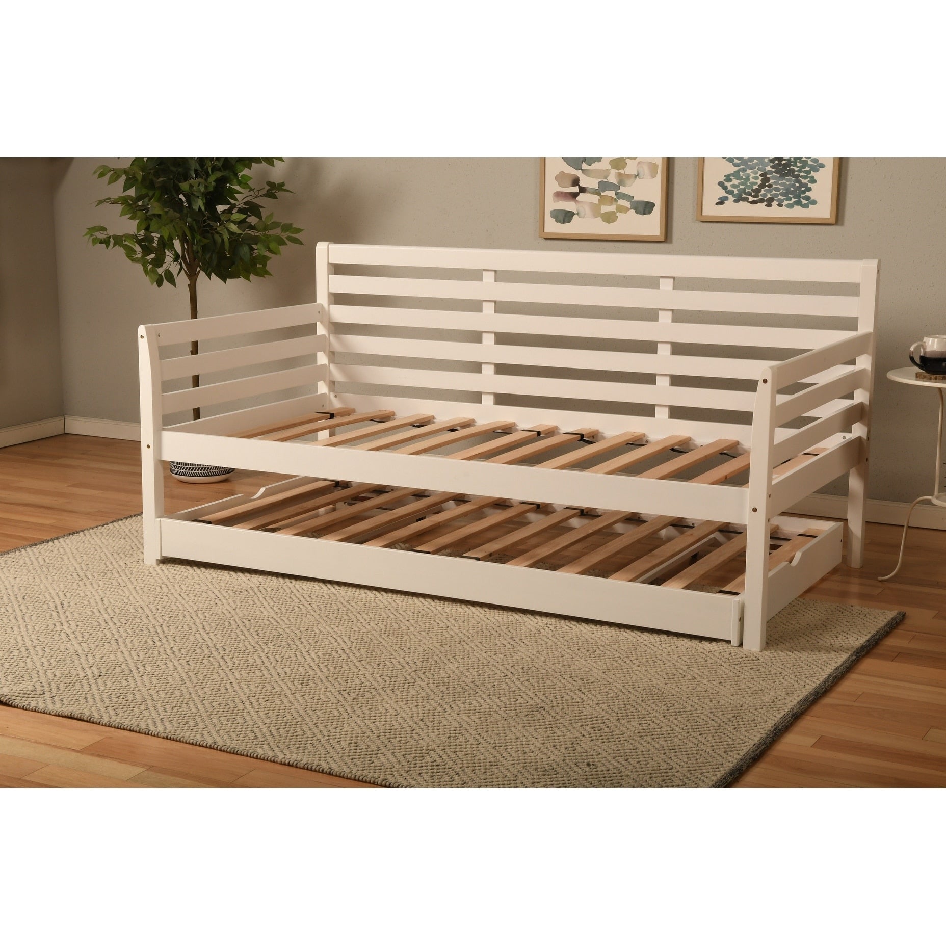Somette Boho Daybed with Additional Pop Up Bed (Mattresses Not Included)
