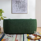 KINWELL Boucle Upholstered 2-Seats Loveseat with Pillows