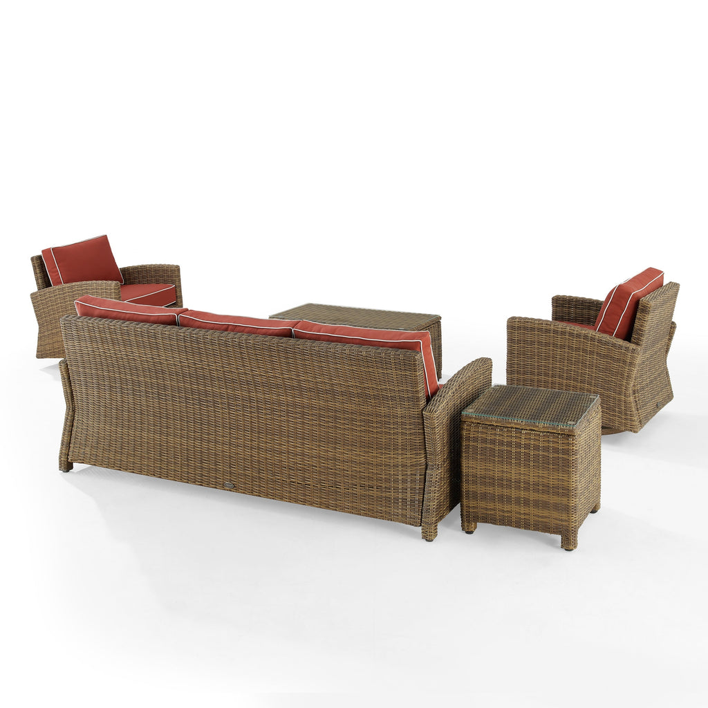 Crosley Bradenton 5Pc Swivel Rocker And Sofa Set