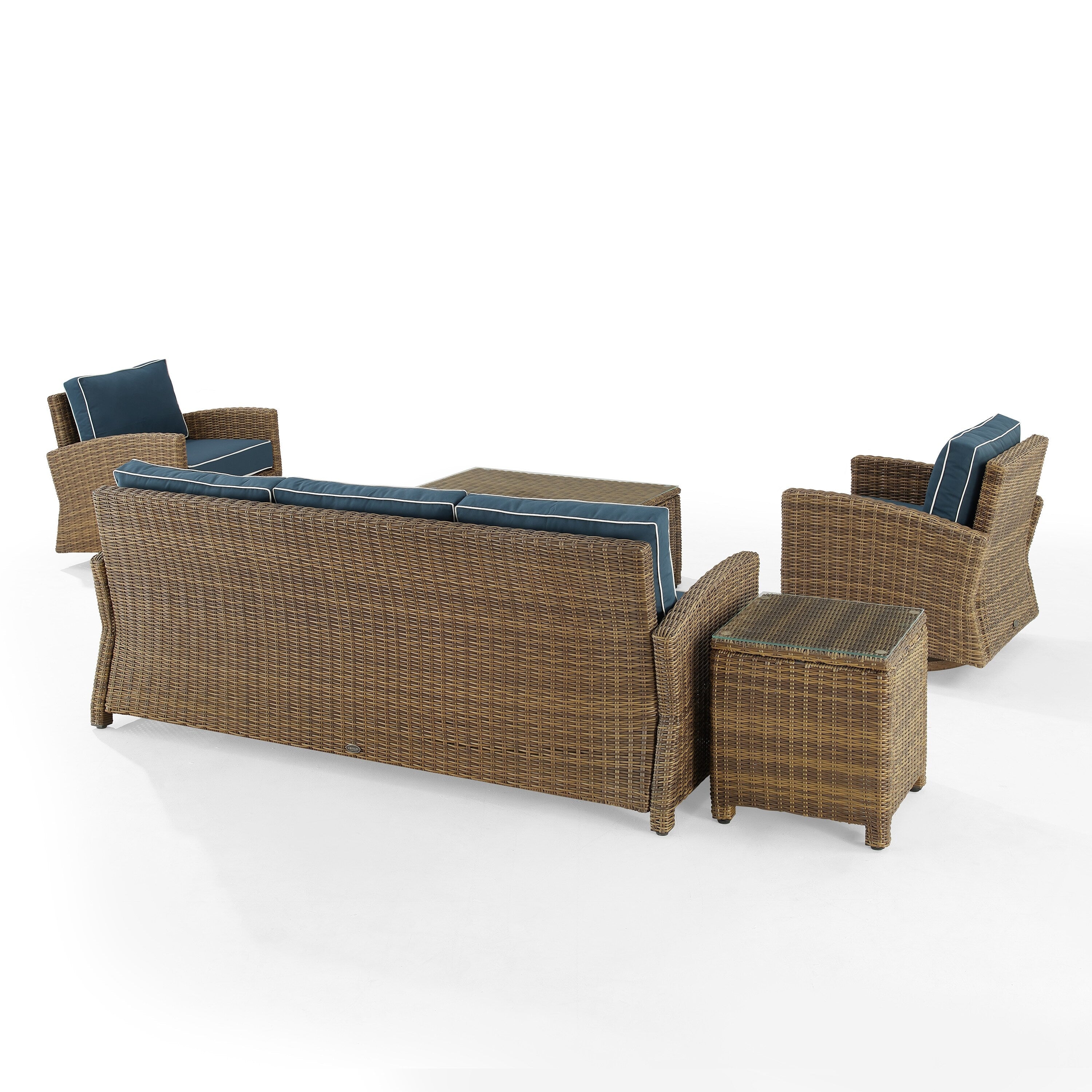 Crosley Bradenton 5Pc Swivel Rocker And Sofa Set