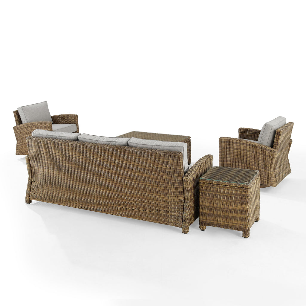 Crosley Bradenton 5Pc Swivel Rocker And Sofa Set