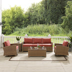 Crosley Bradenton 5Pc Swivel Rocker And Sofa Set