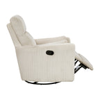 Braidy Corduroy Swivel Glider Manual Reclining Chair