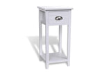 Laviecasa Premium - Bedside table with 1 drawer, White DOKD01886