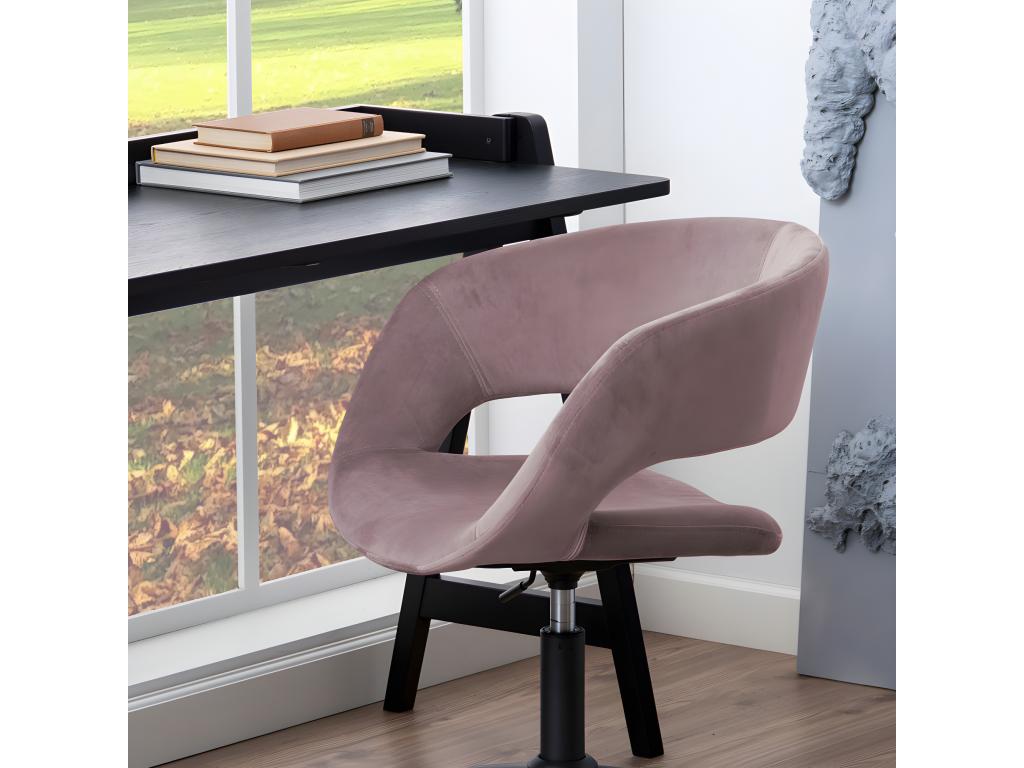 Meublori - Wooden Desk L127cm - Black