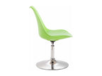 Set of 4 dining chairs - Plastic/Metal - Green - Meublori