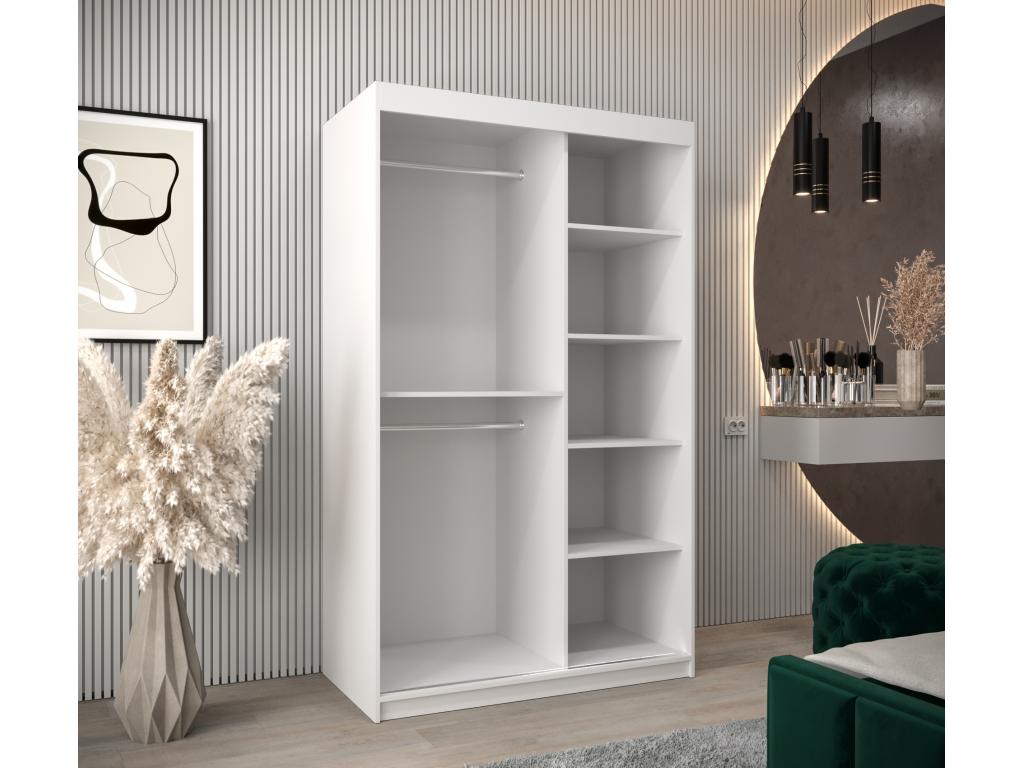 Maroko Sliding Door Wardrobe 200/120/62 2 Doors White/Black