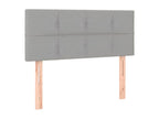 Light Grey Headboard 100x5x78/88 cm Fabric