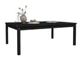 Meublori Premium - Black garden table 121x82.5x45 cm solid pine wood